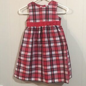 Carter’s Girls Plaid Christmas Holiday Dress Size 5